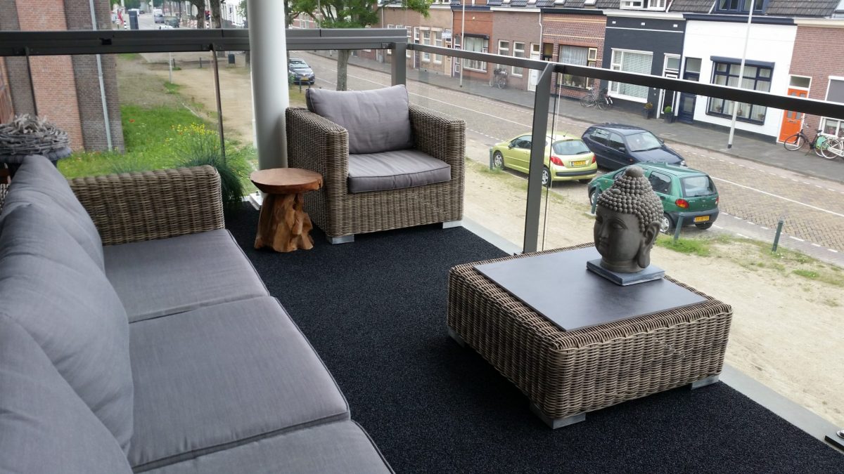buitentapijt remix antraciet balkon foto 1