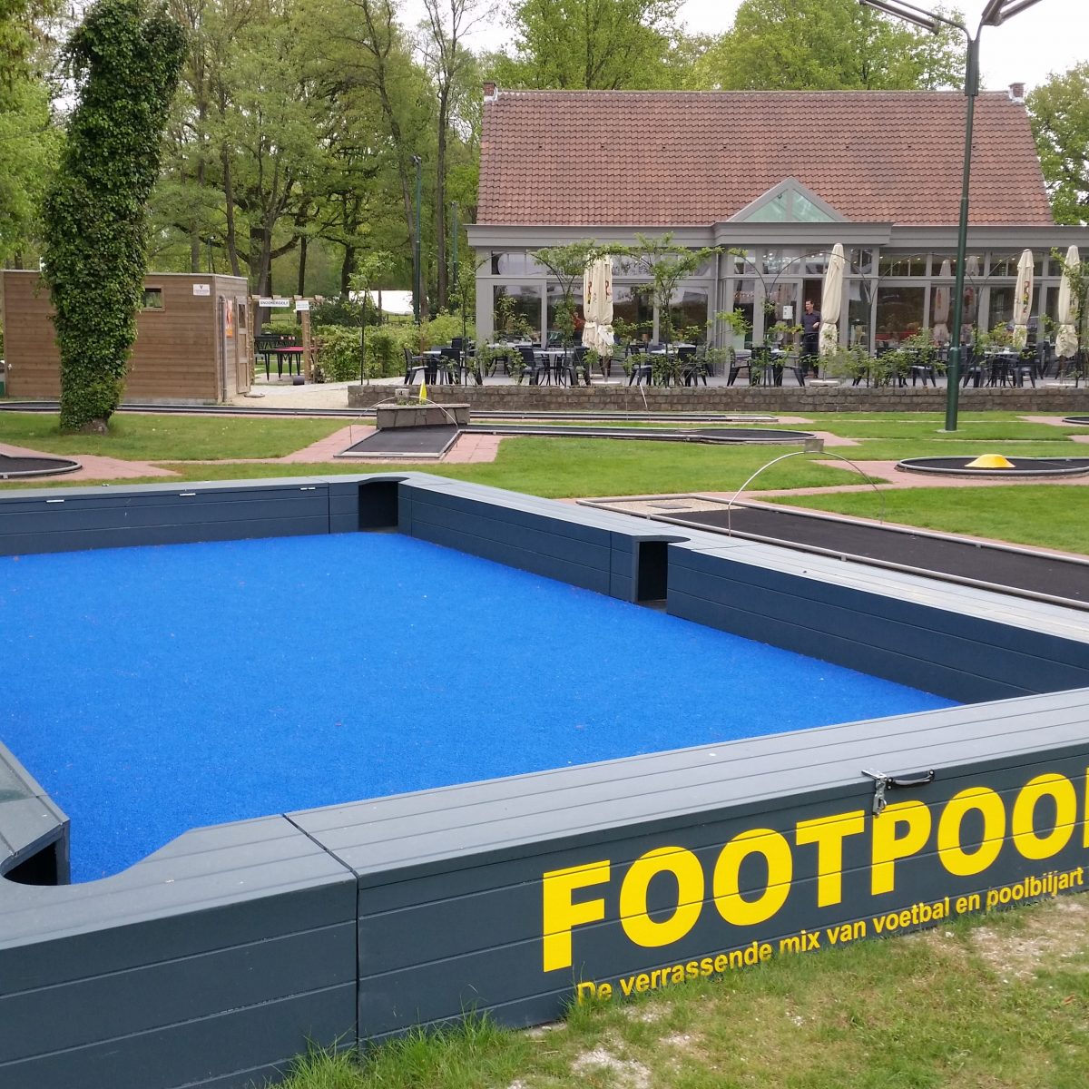 Gekleurd Kunstgras Invention blauw sfeer