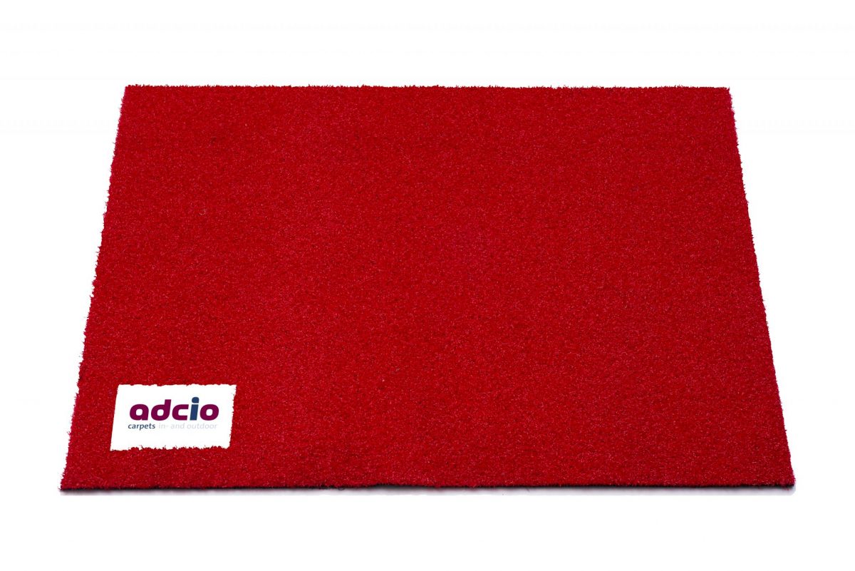 Deurmat rood met logo