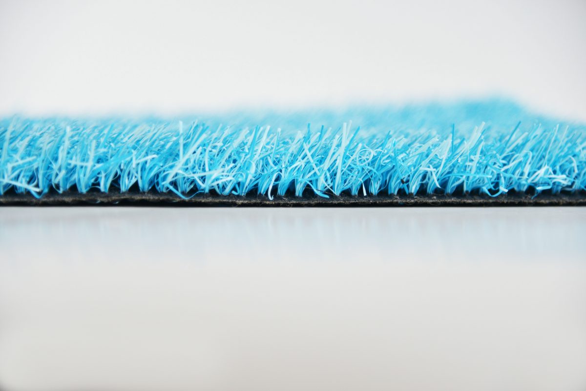 Gekleurd kunstgras Trendy turquoise zijkant