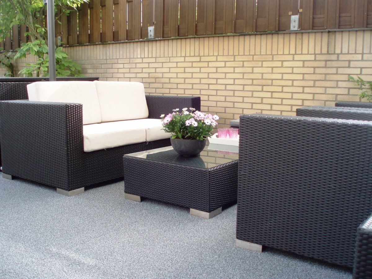 Buitentapijt remix grijs onder tuinset
