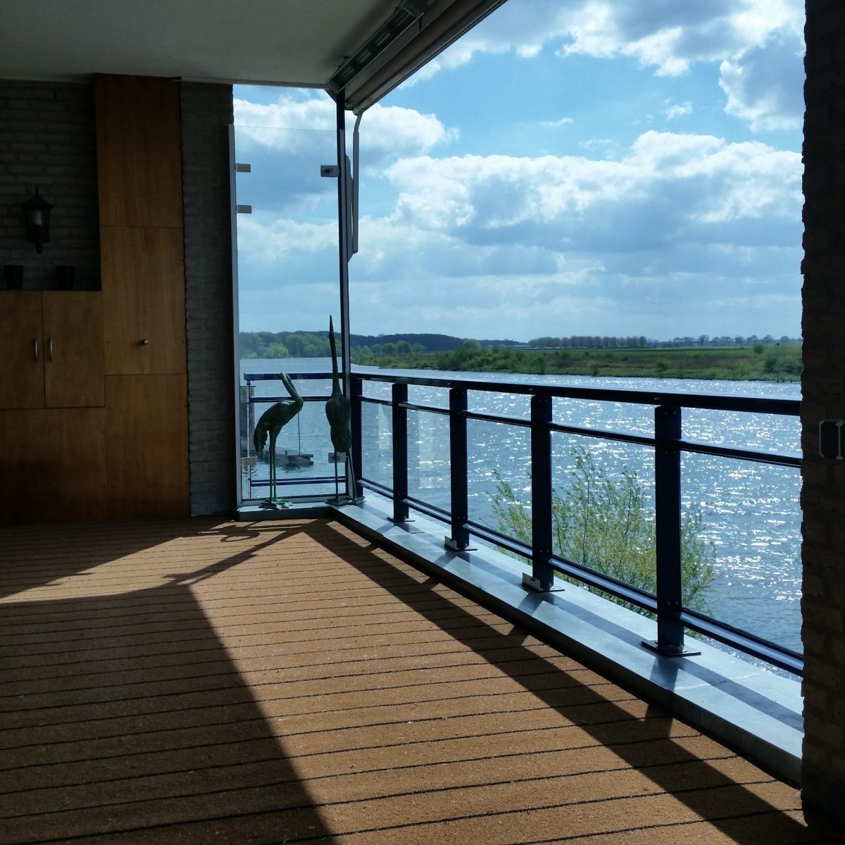 Buitentapijt Teak op balkon