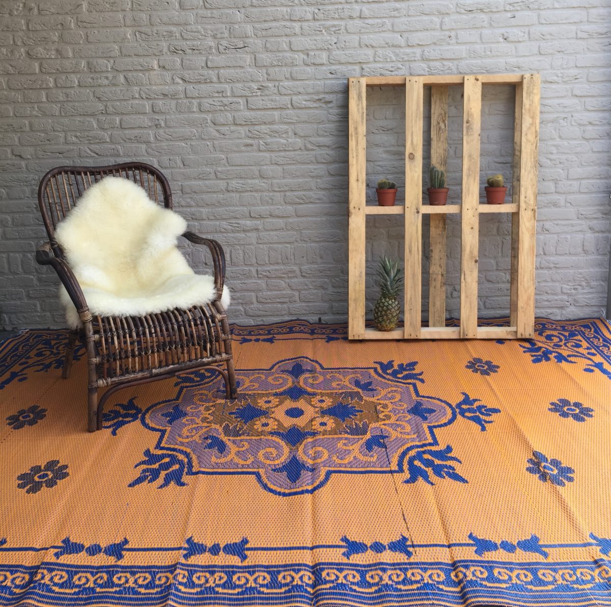 Buitenkleed kunststof afrika oranje sfeer