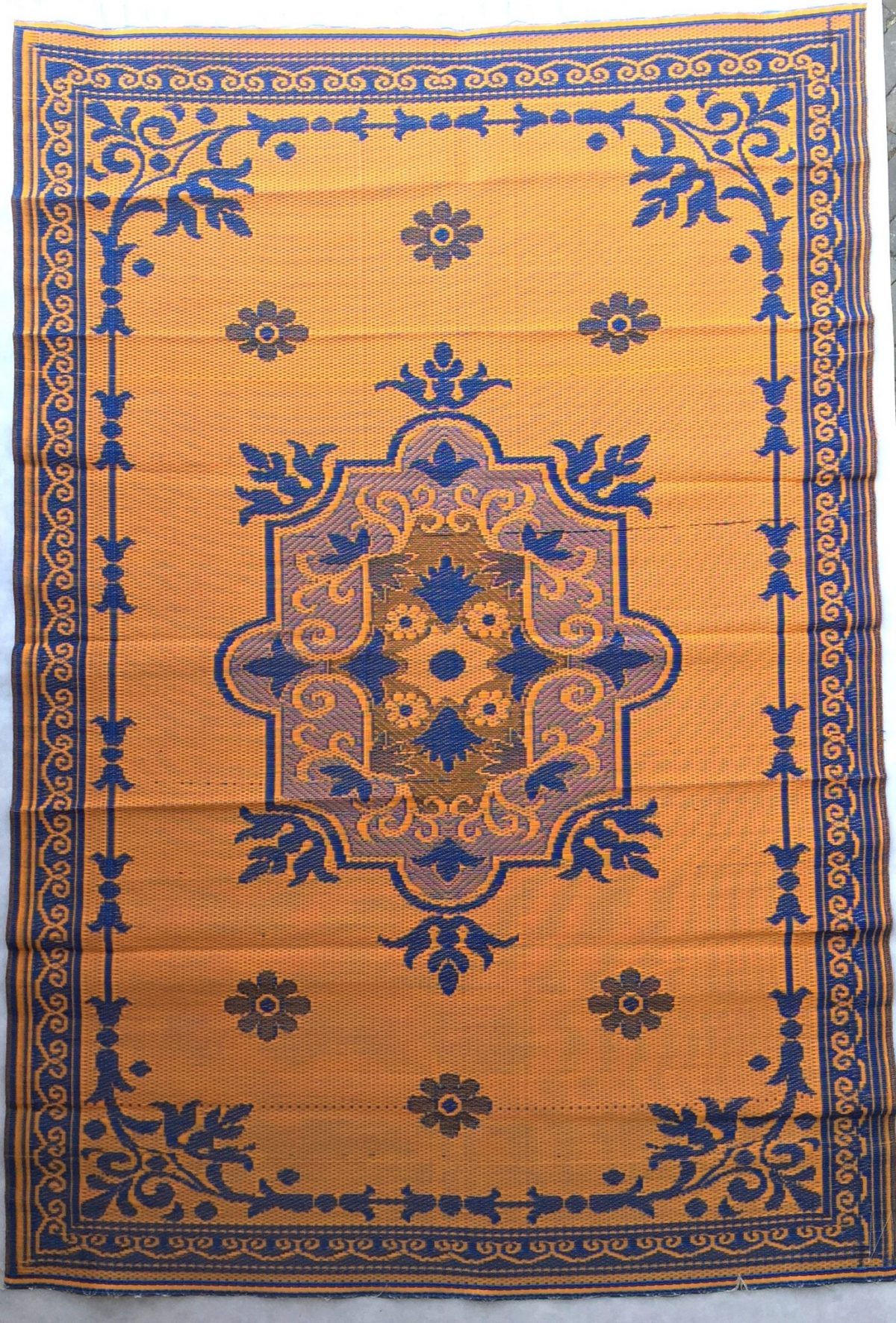 Buitenkleed kunststof afrika oranje
