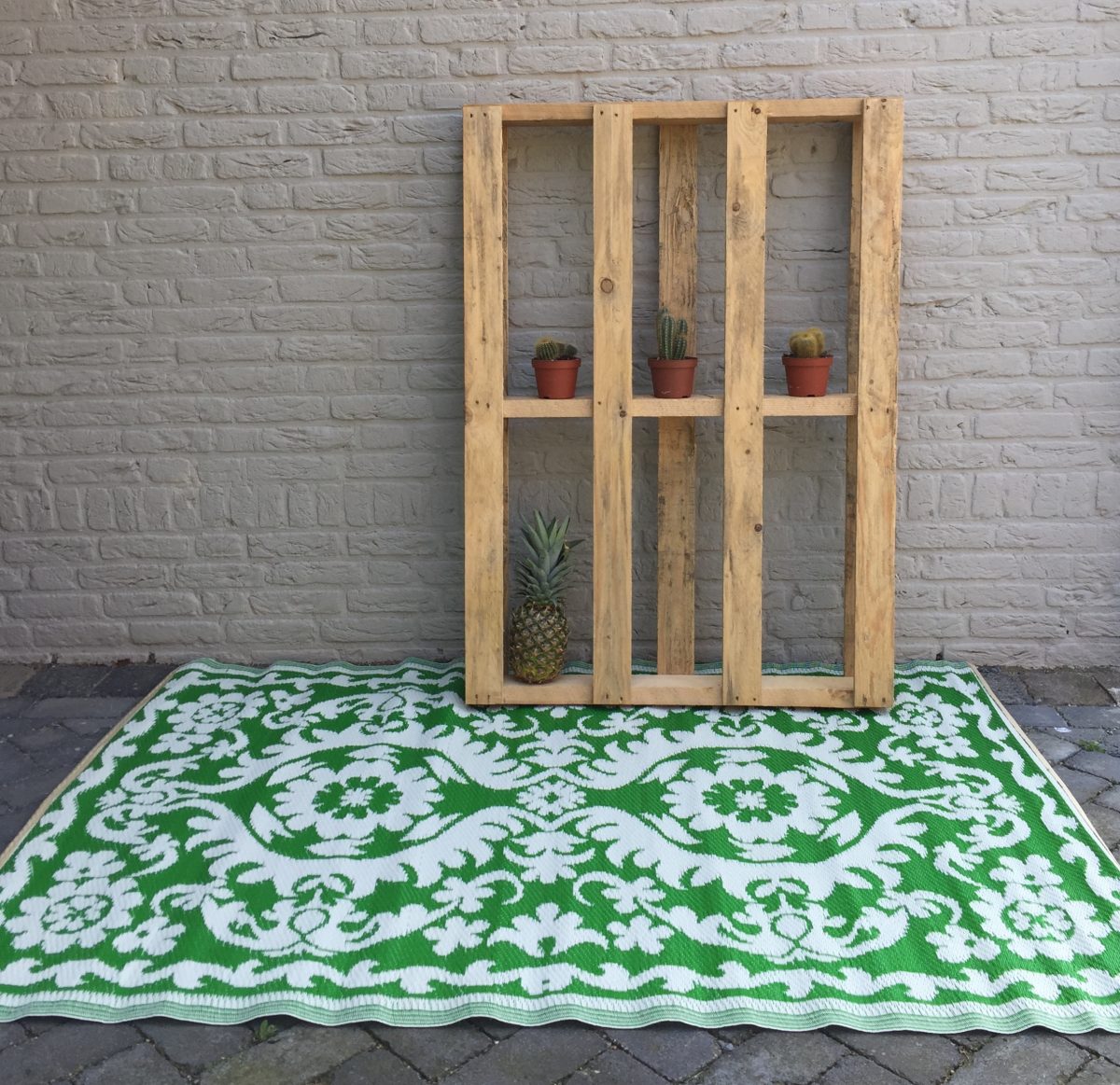 Buitenkleed kunststof oosters groen sfeer