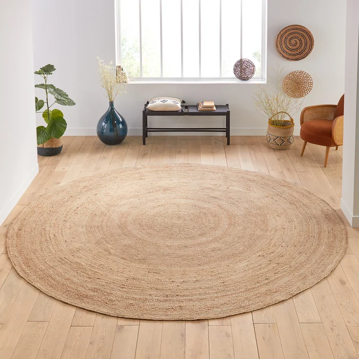 ondernemer Absoluut Afkorten Jute Vloerkleed Rond 300cm - Adcio carpets in- and outdoor